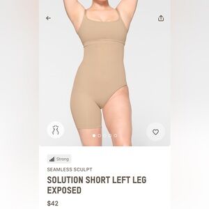 76. $42 NWOT SKIMS Seamless Sculpt Solution Short Left - Tan
